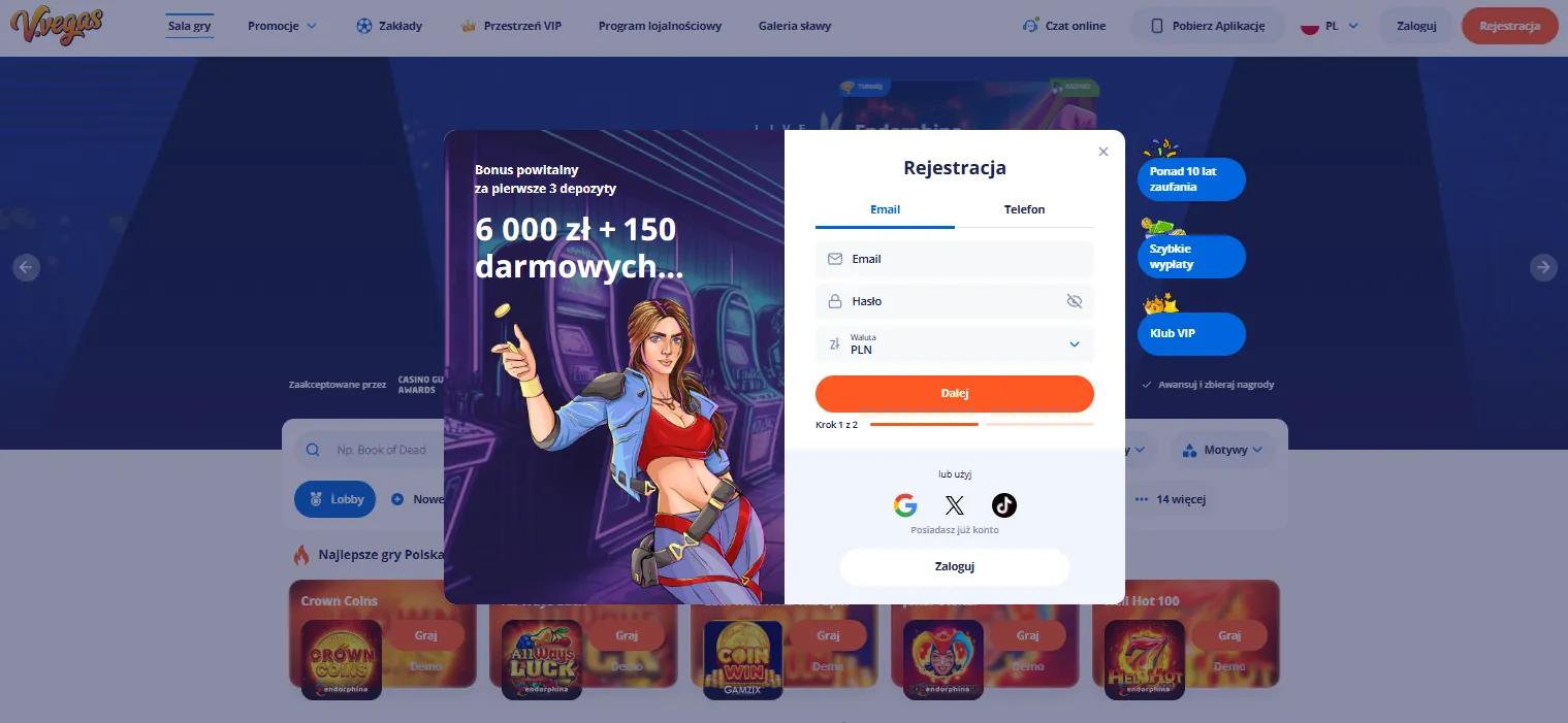 Vulcan Vegas logowanie — dostęp do kasyna online i rejestracja konta w Polsce
