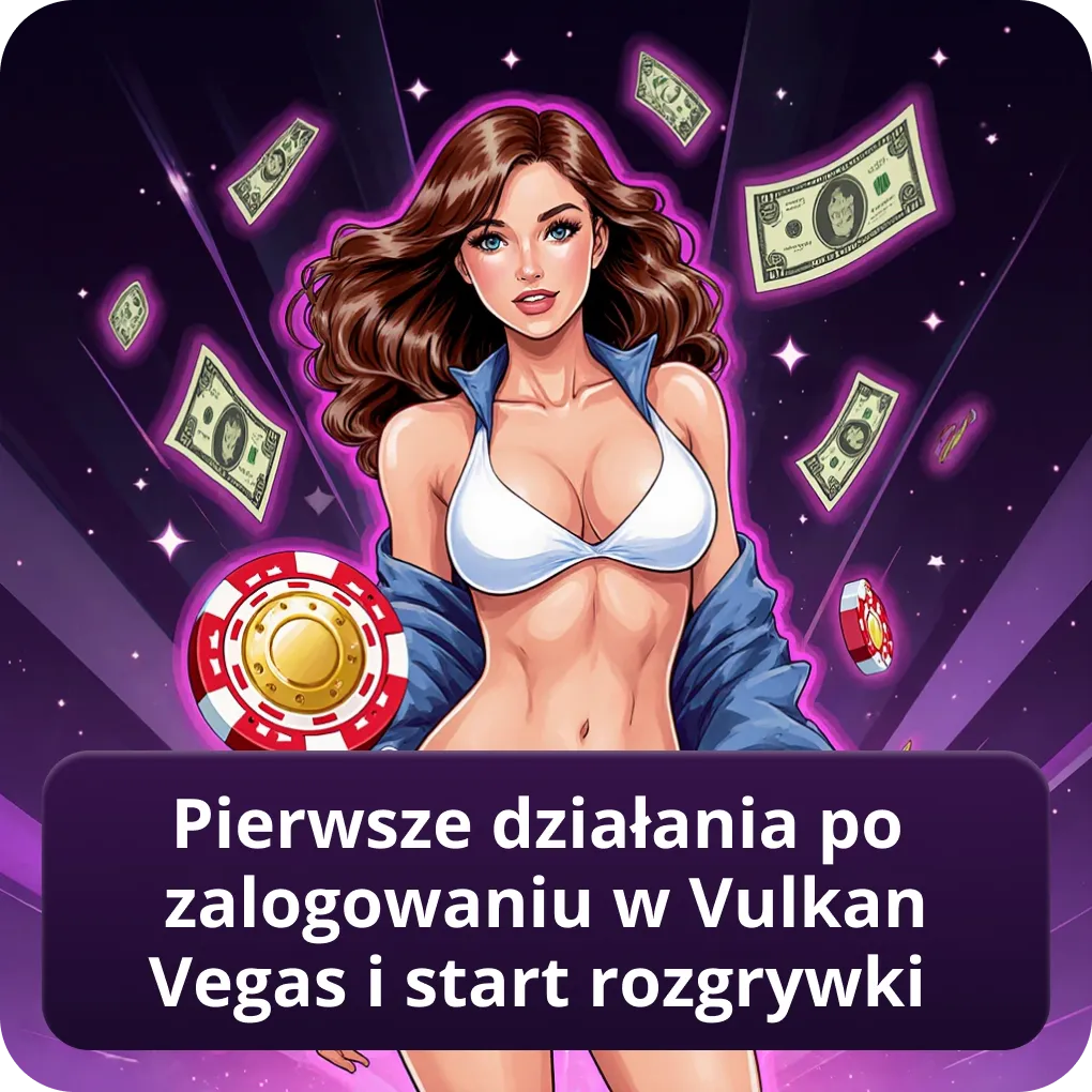 Pierwsze działania po zalogowaniu w Vulkan Vegas i start rozgrywki